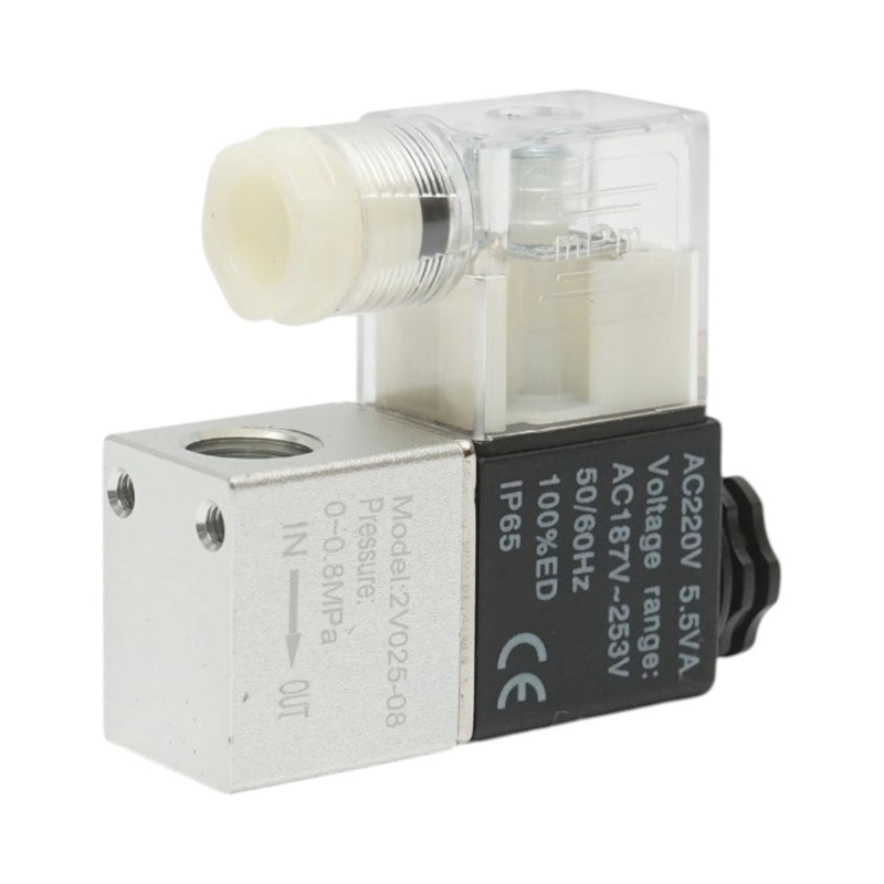 Elettrovalvola pneumatica a 1 via, attacco 1/4", 220 V CA, IP65
