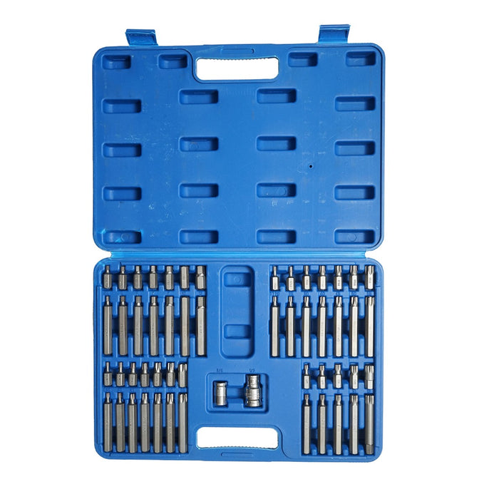 Set chiavi a brugola, punte torx, esagonali e scanalate 54 pezzi Breckner Germany