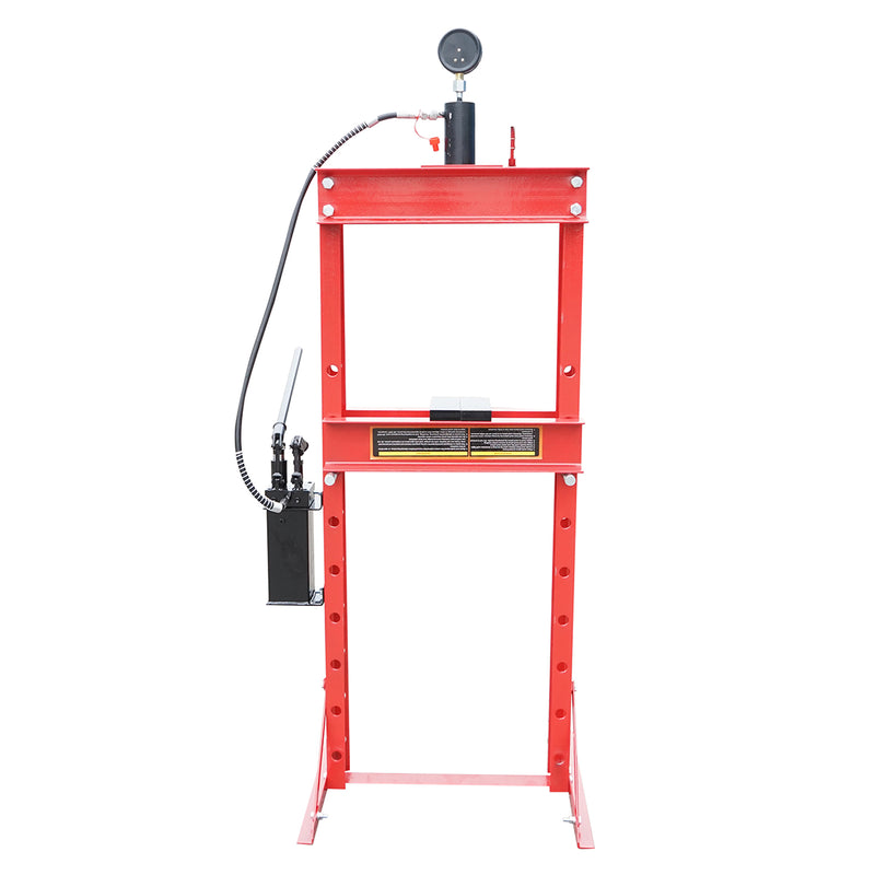 Pressa idraulica 20T, apertura regolabile 0-820mm, corsa pistone 0-150mm