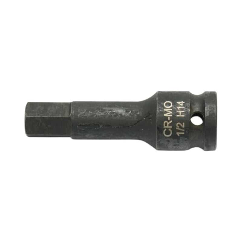Bussola a impatto con inserto esagonale H14, 78 mm, attacco quadro da 1/2", Cr-Mo Breckner Germany