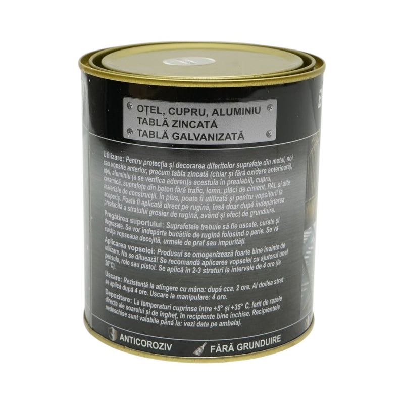 Smalto anticorrosivo 3 in 1 Boreal White a base d'acqua per metalli, 750 g (applicabile direttamente sulla ruggine) Breckner Germany