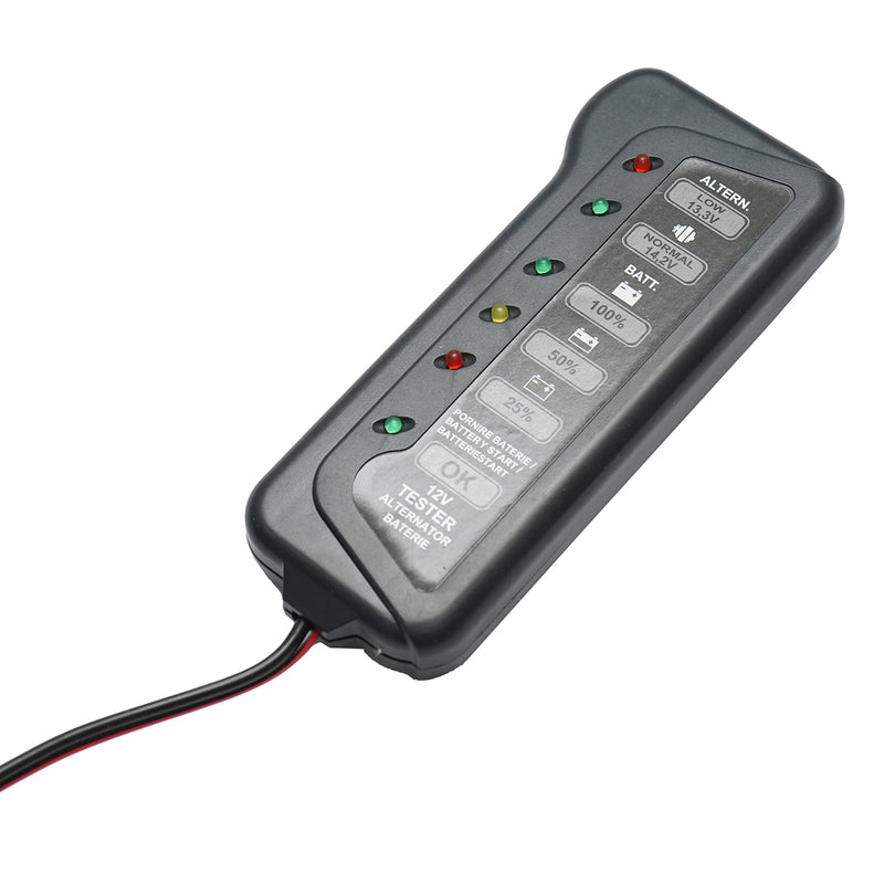 Tester per batterie e alternatori a 12 V