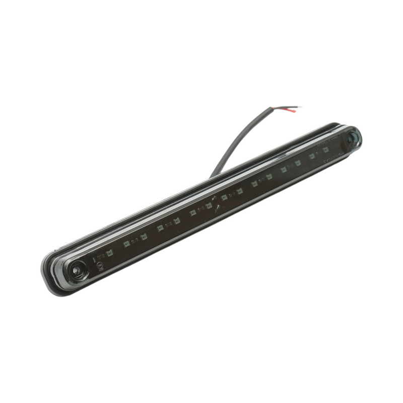 Luce di ingombro laterale a LED sottile 12-24V, rosso fumé, 16 LED, 235x26,5x21 mm Breckner Germany