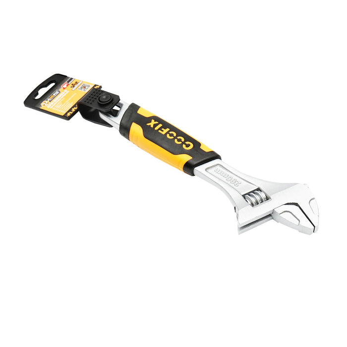 Chiave francese regolabile 200 mm con manico in gomma antiscivolo professionale 8 pollici GripPlus
