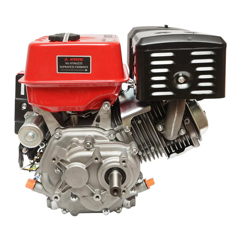 Motore a Scoppio 13 CV, Motore a Benzina 4 Tempi 389cc con Albero cilindrico scanalato Ø 25 mm e, Avviamento Elettrico e Avviamento Strappo Breckner Germany