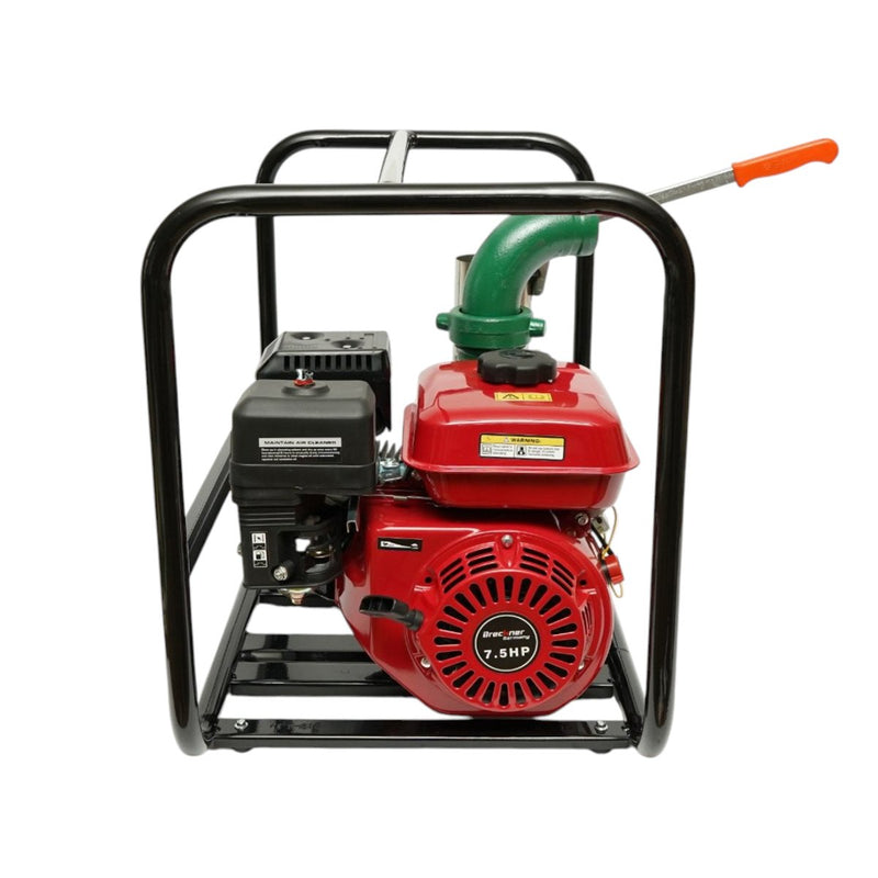 Motopompa a benzina da 7,5 CV, 4 tempi, 212 cc, 3 pollici, portata 60 m³/h, adescamento manuale, profondità di aspirazione 8 m, prevalenza 30 m Breckner Germany
