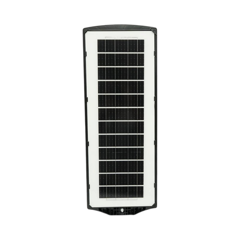 Lampione stradale solare a LED da 300 W con pannello solare da 15 W, batteria LiFePO4 da 12000 mAh, sensore di movimento, telecomando e supporto per palo (IP67) Breckner Germany