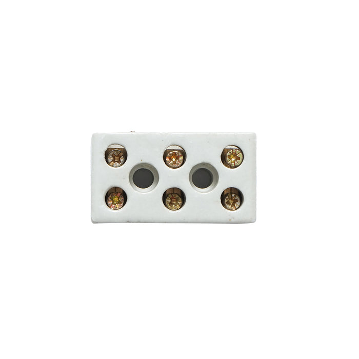 Morsettiera in ceramica 30A, 3 poli 0,5-6mm Leader