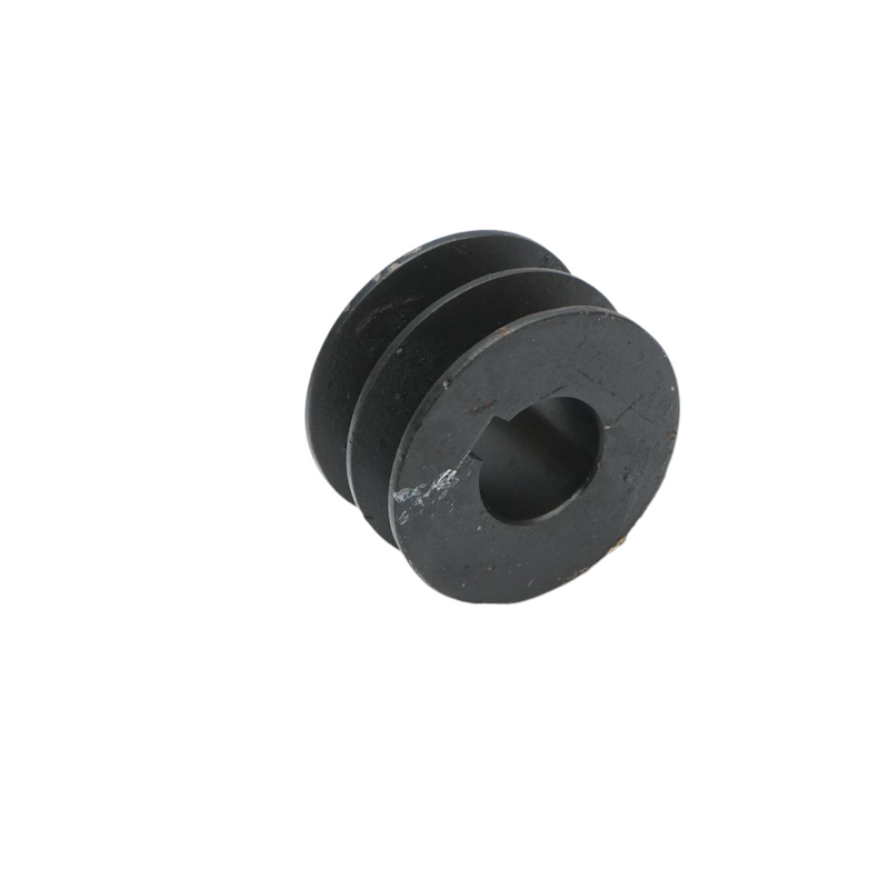 Puleggia a 2 gole 58x32 mm per albero da 24 mm con chiavetta