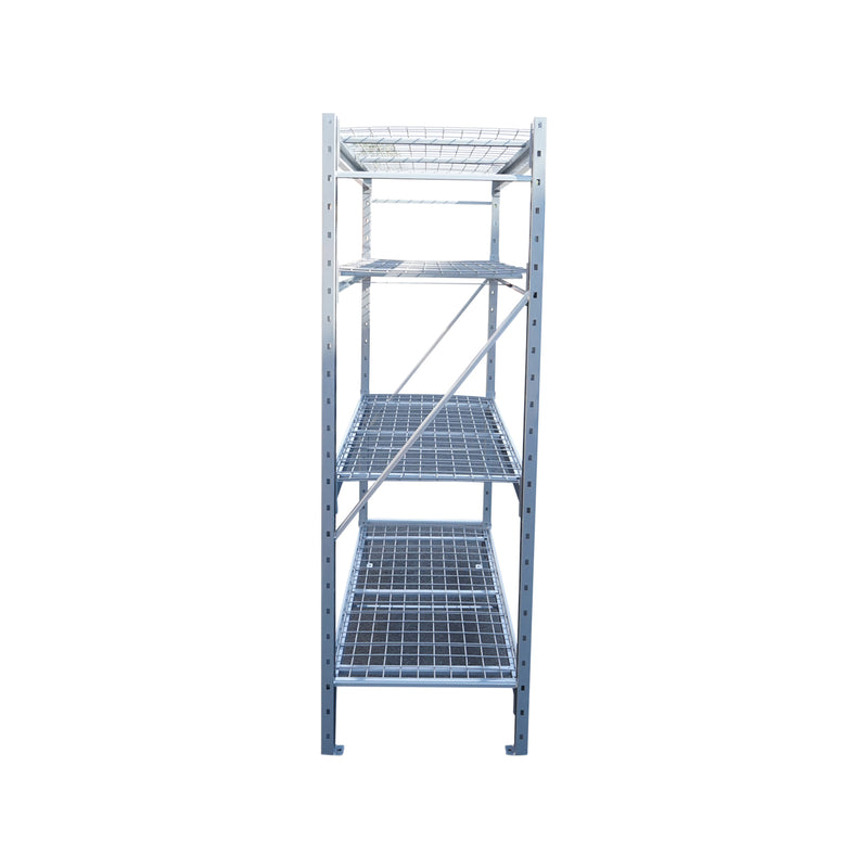 Scaffale metallico a 4 ripiani 1960x610x1830 mm per carichi pesanti