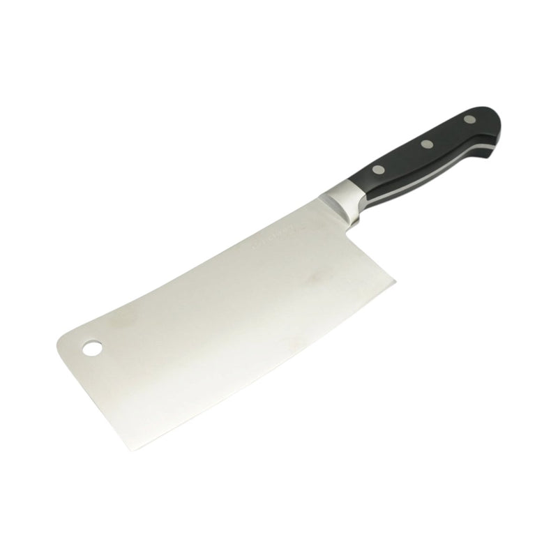 Mannaia professionale da 18 cm, lama in acciaio 5Cr15MoV, manico in ABS nero Breckner Germany