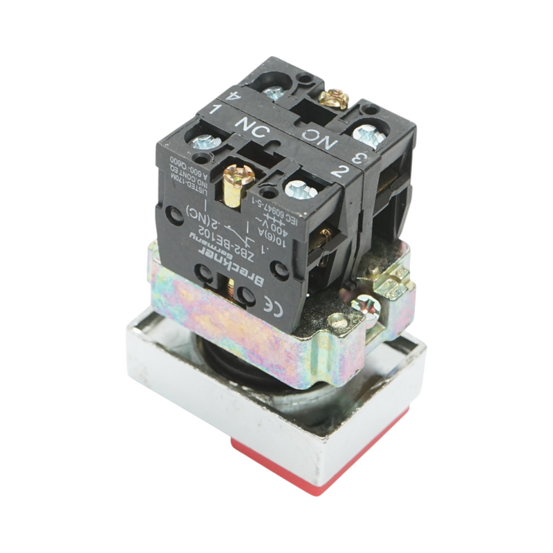 Pulsante di comando biconvesso 1NO+1NC, 400V/10A, LAY5 IP40 Breckner Germany