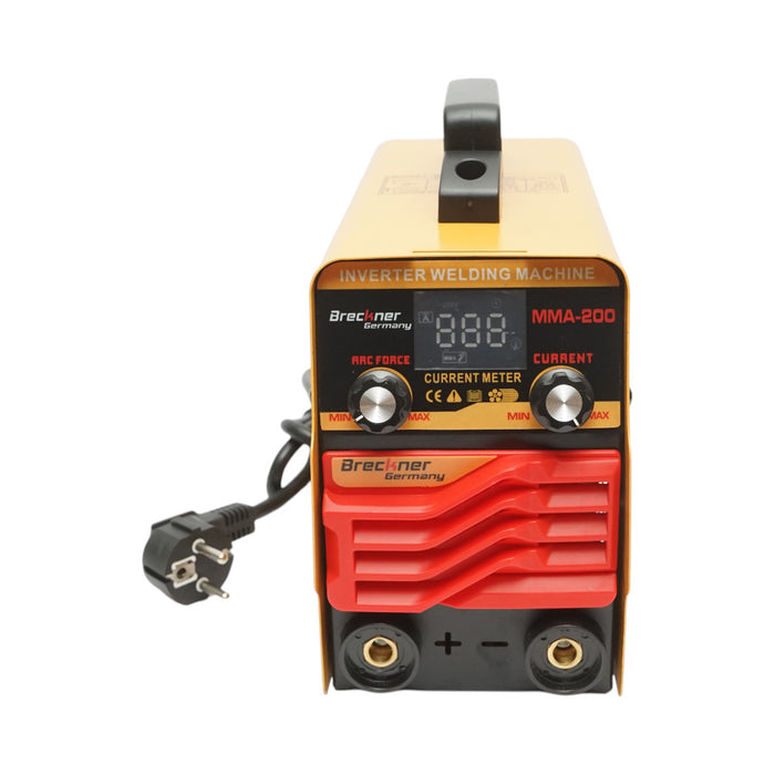 Saldatrice inverter 200A MMA, 220V con display digitale, tecnologia IGBT Breckner Germany