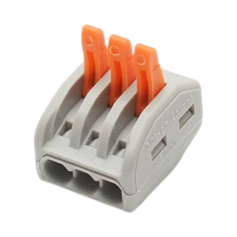 Connettore rapido per cavi elettrici 3 poli, 0,08-4 mm², 32 A, 250 V Longroad