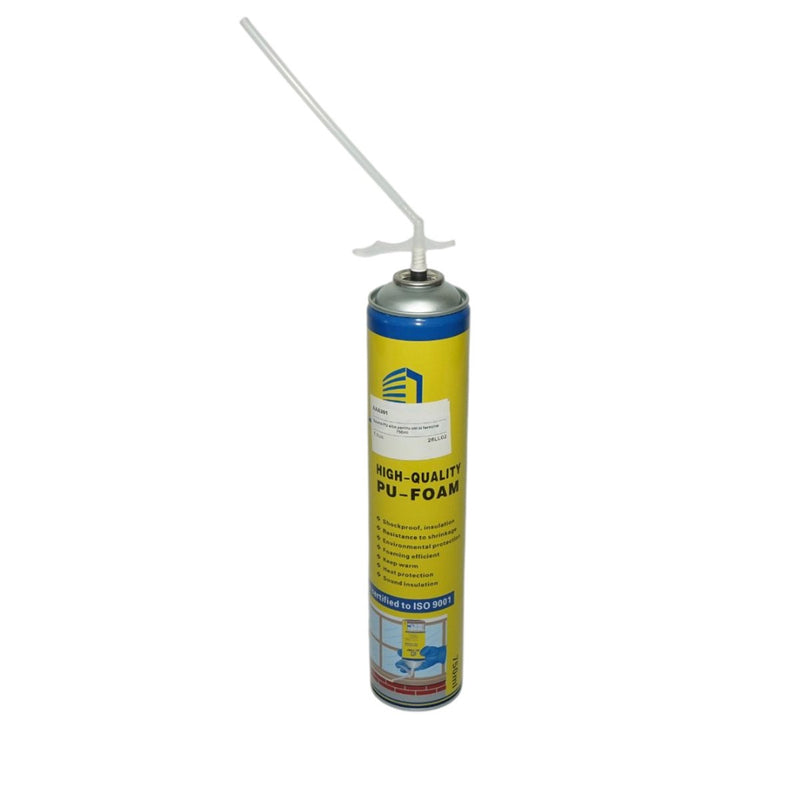 Schiuma poliuretanica (PU) bianca a rapido indurimento per l'installazione di porte e finestre, applicazione manuale, 750 ml