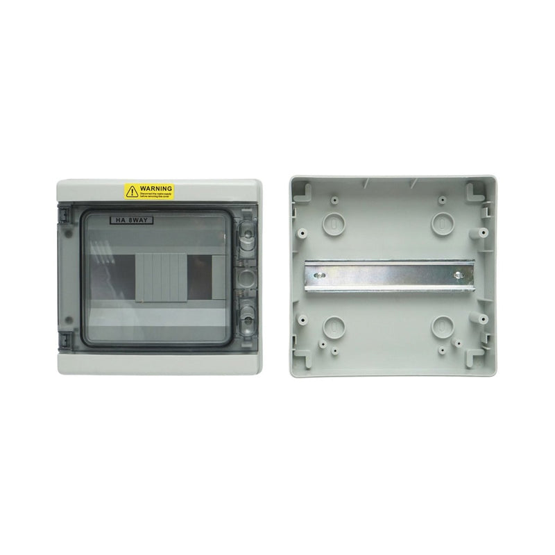 Centralino da parete, 1 fila, 8 moduli, 215x210x100 mm, IP65 Breckner Germany