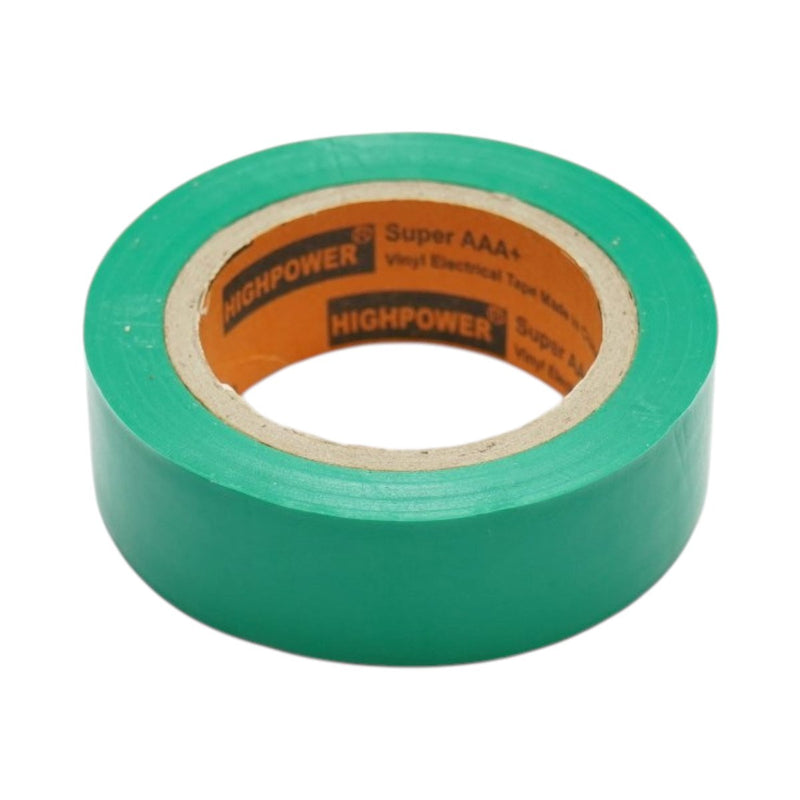 Nastro isolante in vinile verde 19 mm x 9 m, ignifugo, qualità superiore AAA+ HighPower