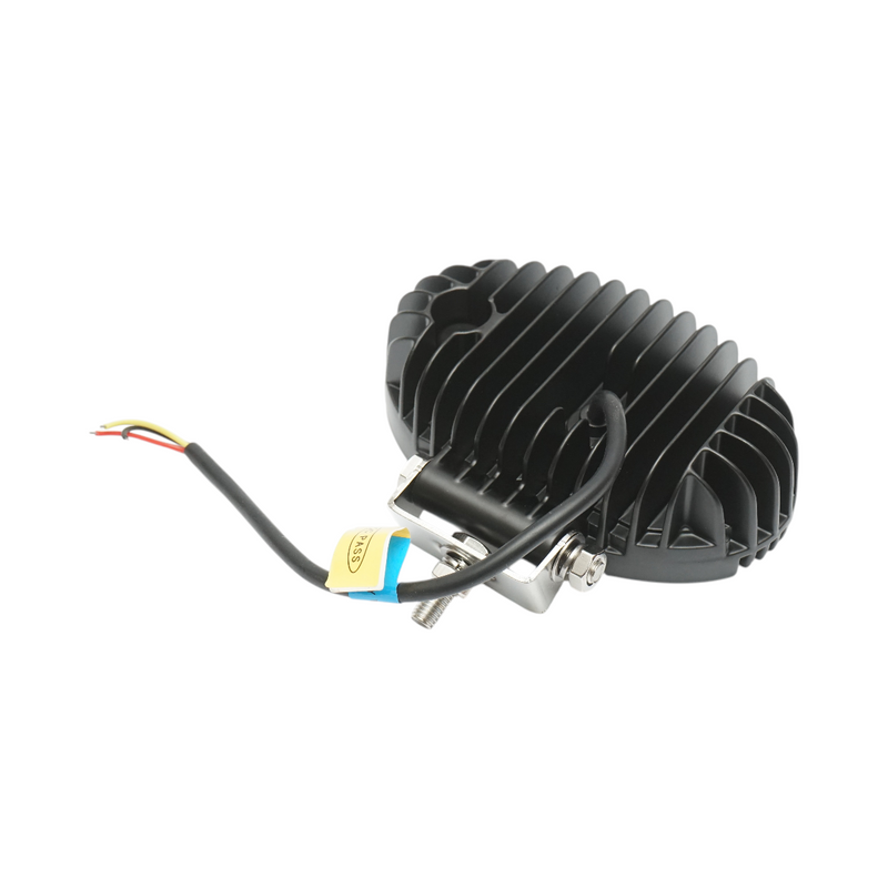 Faro da lavoro a LED ovale con DRL, 9-80 V, 24 W (bianco/giallo), corpo in alluminio 140x90x45 mm, IP67 Breckner Germany
