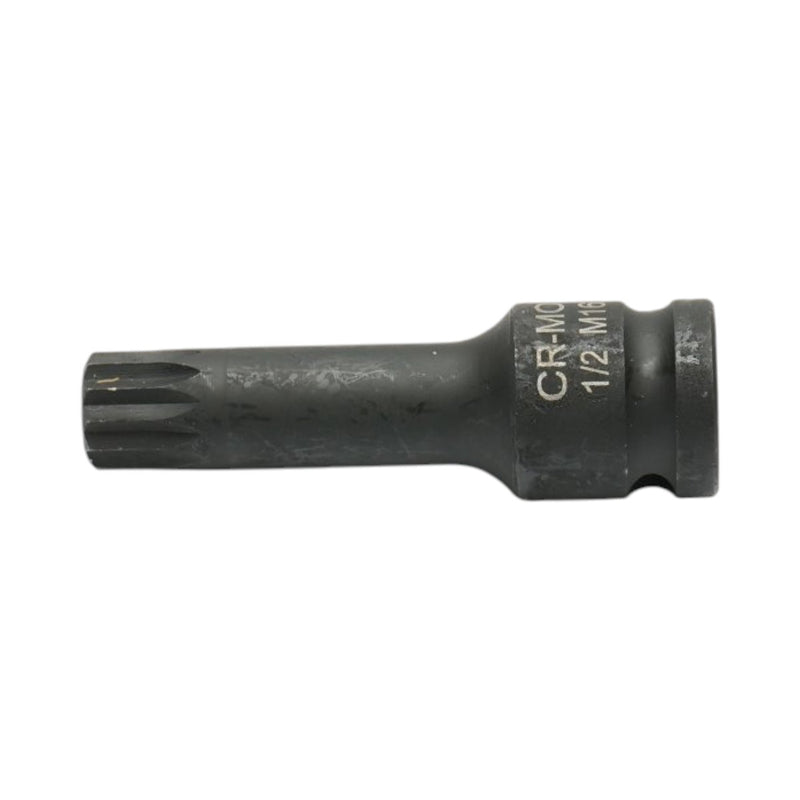 Bussola a impatto con inserto Spline M16, 78 mm, attacco quadro 1/2", Cr-Mo Breckner Germany