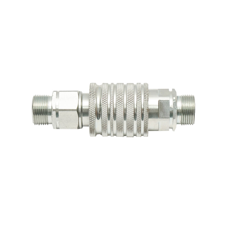 Valvola di passaggio maschio/femmina con raccordo M22×1,5 mm, con filettatura esterna. Breckner Germany