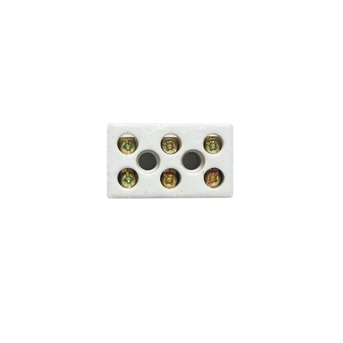 Morsettiera in ceramica 10A, 3 poli 0,5-6mm Leader