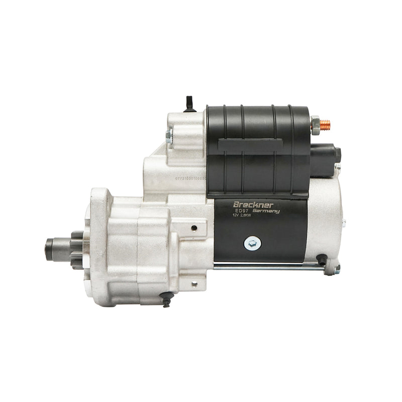 Motorino di avviamento 12V / 2,8 kW con pignone Bendix Z=9 per Fiat 411, 415 e Case 2120, 2130. Breckner Germany