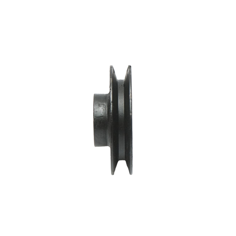 Puleggia a gola singola 85x30 mm per albero da 24 mm con chiavetta