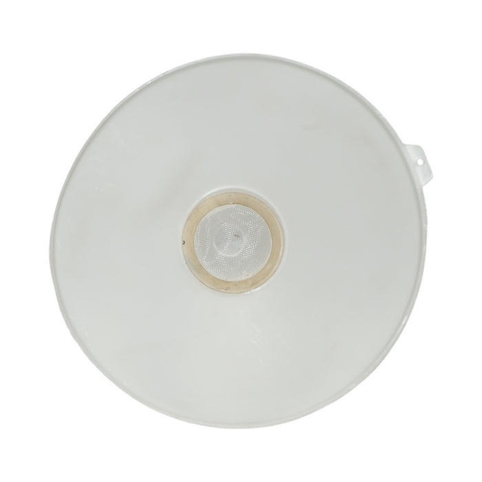 Imbuto in plastica con setaccio 200mm bianco
