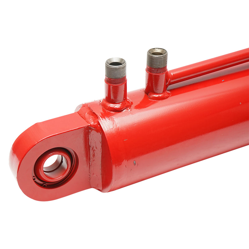 Cilindro idraulico per trattore forestale, rosso RAL 2002, 704 × 403 mm