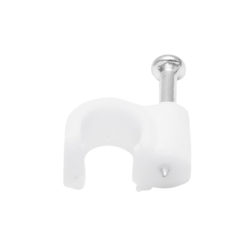 Clip di fissaggio per cavi da 4 mm, 100 pezzi