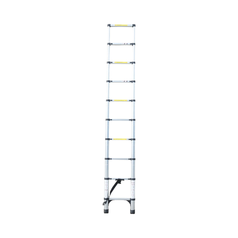 Scala telescopica in alluminio da 5,1 m, 14 pioli antiscivolo, portata massima 150 kg Breckner Germany