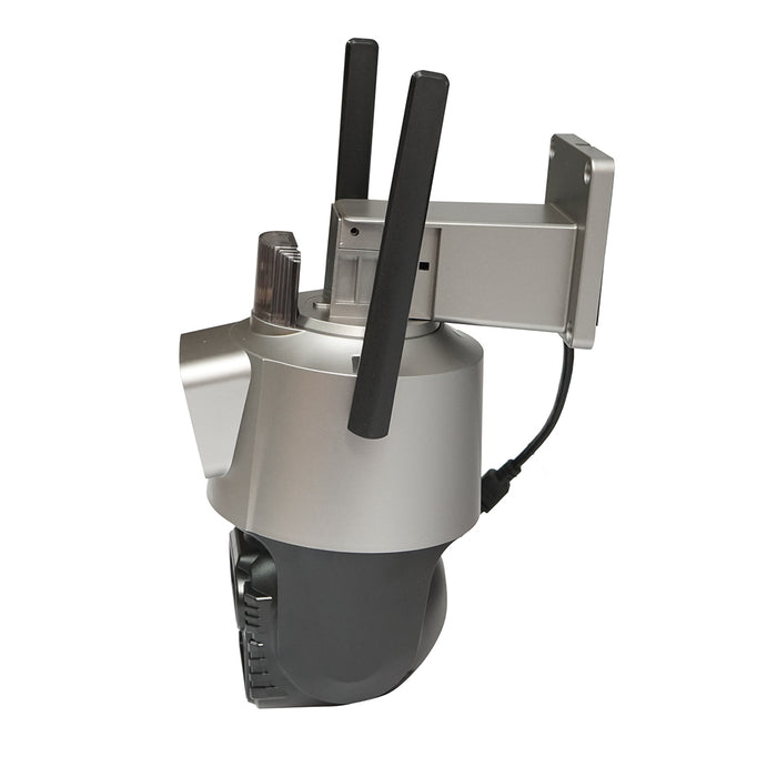 Telecamera di sorveglianza con lente doppia 6 MP, P2P WIFI 2.4G, rotazione a 360 gradi PTZ con sensore di movimento, sirena, rilevamento umano e applicazione iCSee