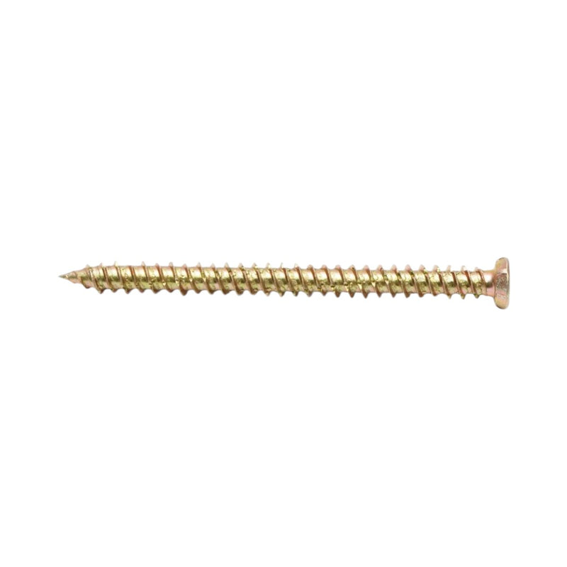 Vite per il fissaggio di serramenti 7,5x92 mm, impronta Torx TX30, acciaio zincato giallo, confezione da 100 pezzi