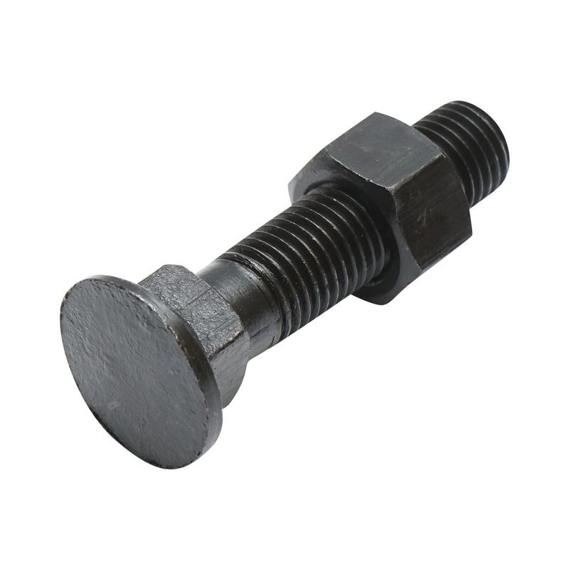Bullone a testa tonda con sottotesta quadro e dado M16x80 mm