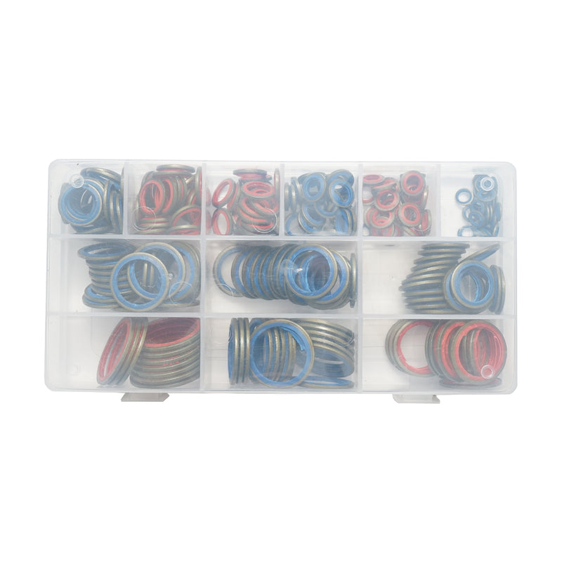Set di guarnizioni in metallo e gomma (rondelle combinate) BSP 245 pezzi