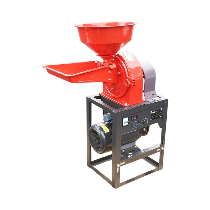 Mulino elettrico per cereali THOR da 3 kW, 220 V, capacità 300 kg/h, velocità di rotazione 5900 giri/min, 4 crivelli inclusi.
