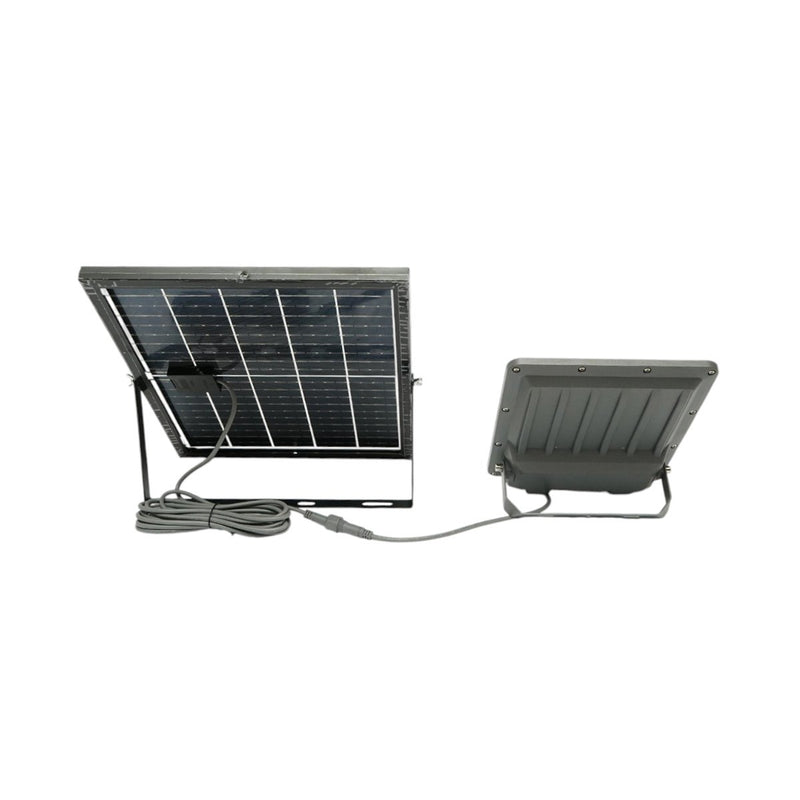 Faro LED da 400 W, 6500 K, con pannello solare bifacciale da 40 W, batteria LiFePO4 da 20.000 mAh e telecomando (IP66) Breckner Germany