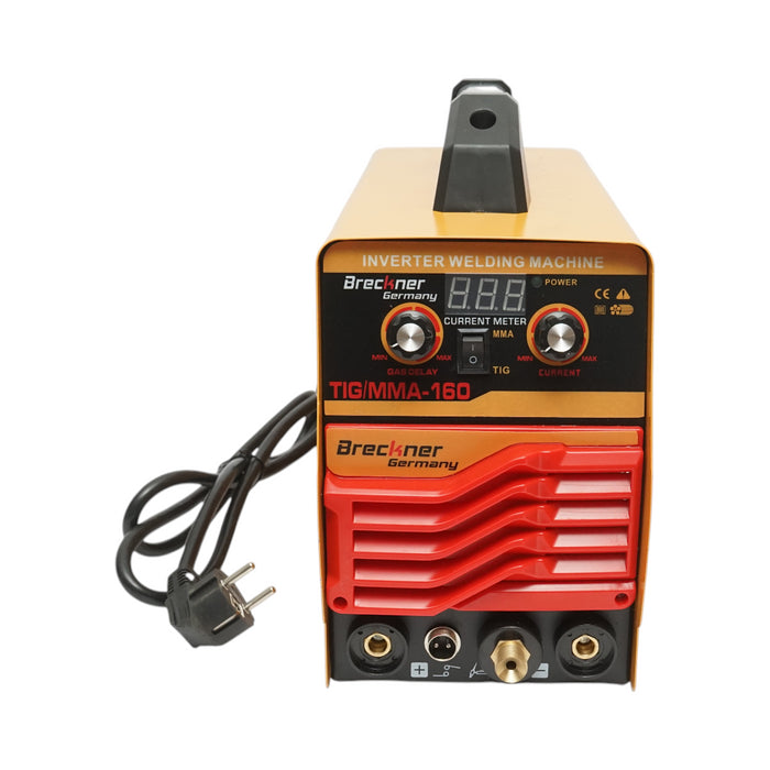Saldatrice inverter 160A TIG/MMA, 220V con display digitale, tecnologia IGBT Breckner Germany