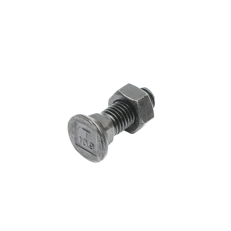 Bullone da aratro M12x40 mm a collo quadro con dado