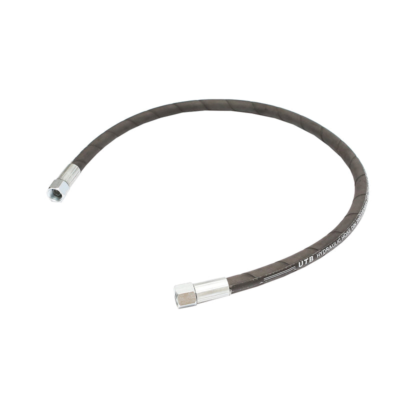 Tubo flessibile alta pressione 2SN DN10 raccordato con estremità fissate idraulicamente – L = 1000 mm (riduzione M20×20).