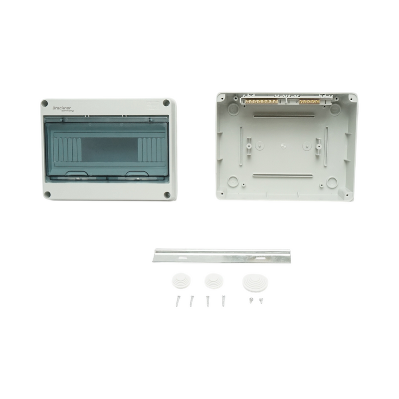 Centralino portafusibili da parete, 1 fila, 12 moduli, 250x195x110 mm, IP65 Breckner Germany