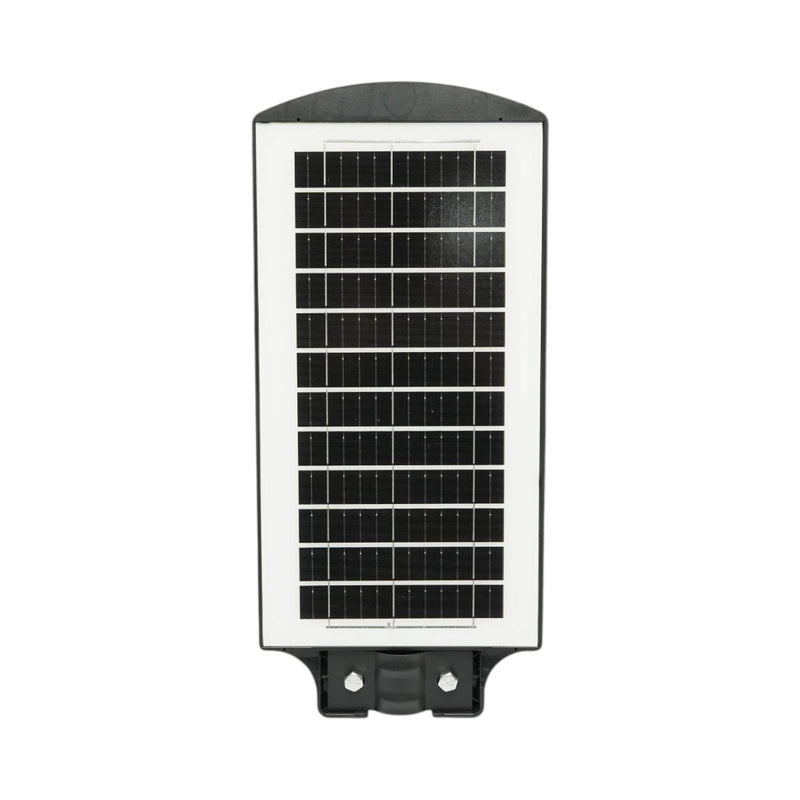 Lampione stradale solare a LED da 100 W con pannello solare da 12 W, batteria LiFePO4 da 8000 mAh, sensore di movimento, telecomando e supporto per palo (IP65) Breckner Germany
