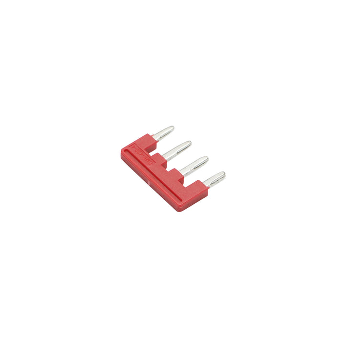 Ponte di collegamento a 4 vie, 32A 450V per guida DIN Leader