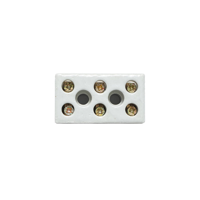 Morsettiera in ceramica 15A, 3 poli 0,5-6mm Leader
