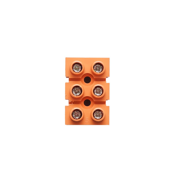 Morsettiera 36A 600V, 3 poli 0,5-6mm Leader