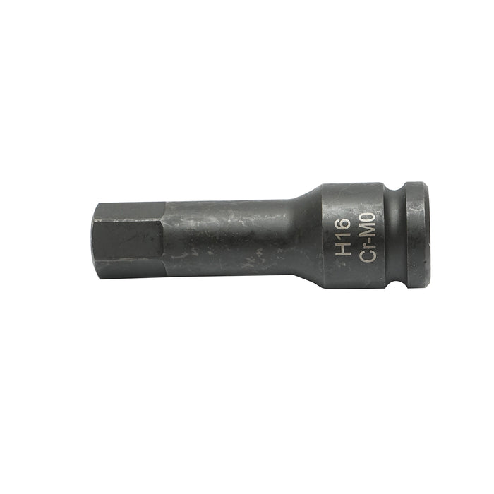 Chiave a bussola a impatto esagonale H16, 78 mm, quadrata 1/2 Cr-Mo