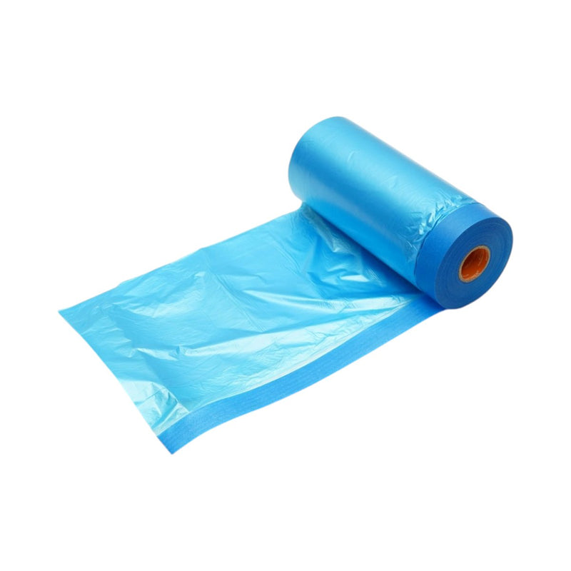 Pellicola protettiva HighPower per tinteggiatura e decorazione con nastro di mascheratura blu, 1100 mm x 25 m