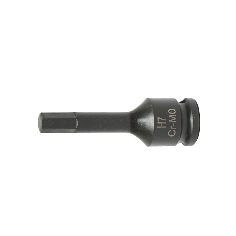 Chiave a bussola a impatto esagonale H7, 60 mm, quadrata 3/8 Cr-Mo