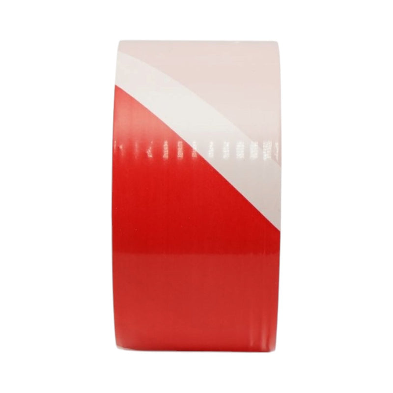 Nastro di segnalazione e avvertenza HighPower in PE, rosso-bianco, 50 mm x 100 m