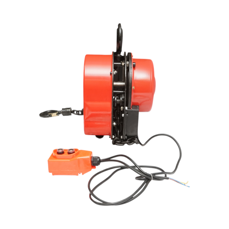 Paranco elettrico a catena in acciaio da 380 V, 500 W (catena da 3 m), carico massimo 1000 kg, gancio di sicurezza da 2 t. Breckner Germany